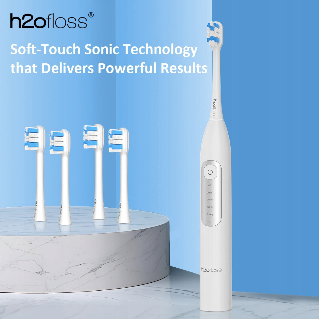 Sonic toothbrush h2ofloss BT-02 White – timer, battery 90 days Manufacturer code cn1106712206ymeae