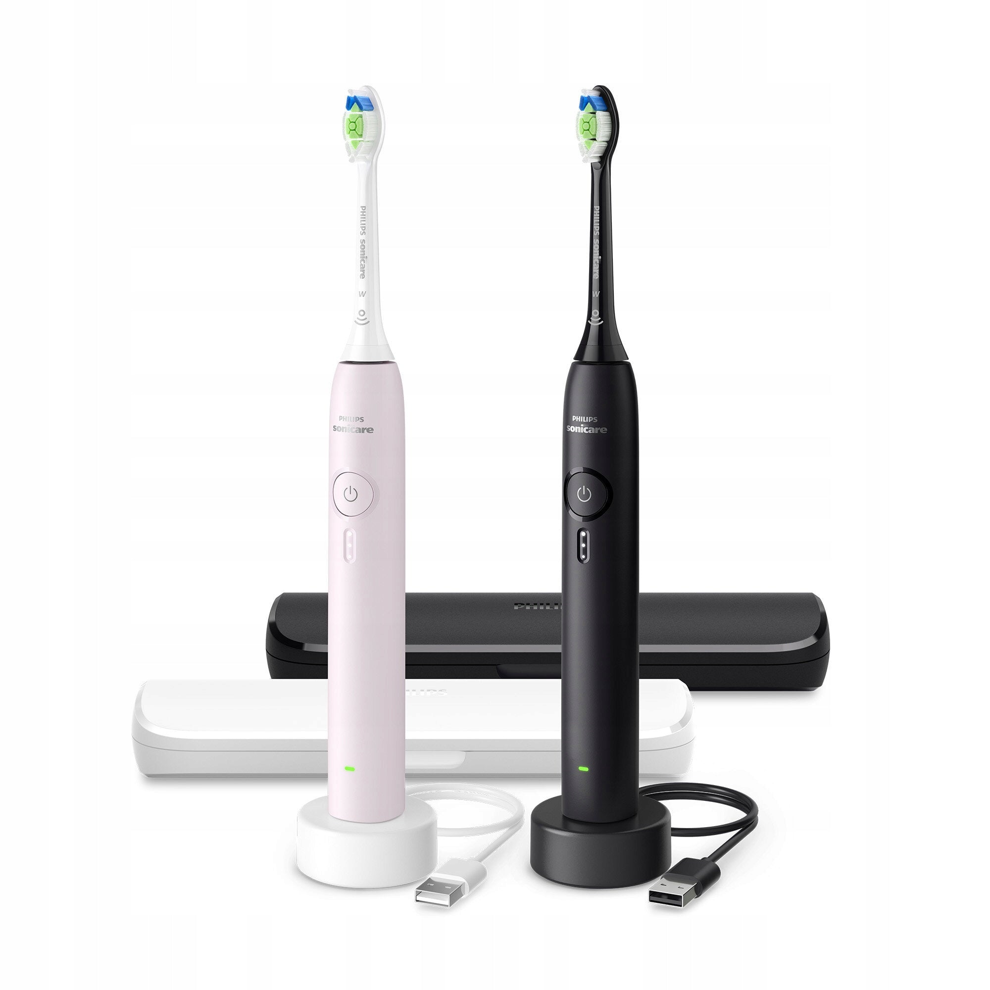 Sonic toothbrush set PHILIPS Sonicare 3100 HX4072/42 (2 pcs.) Dominant color multicolor