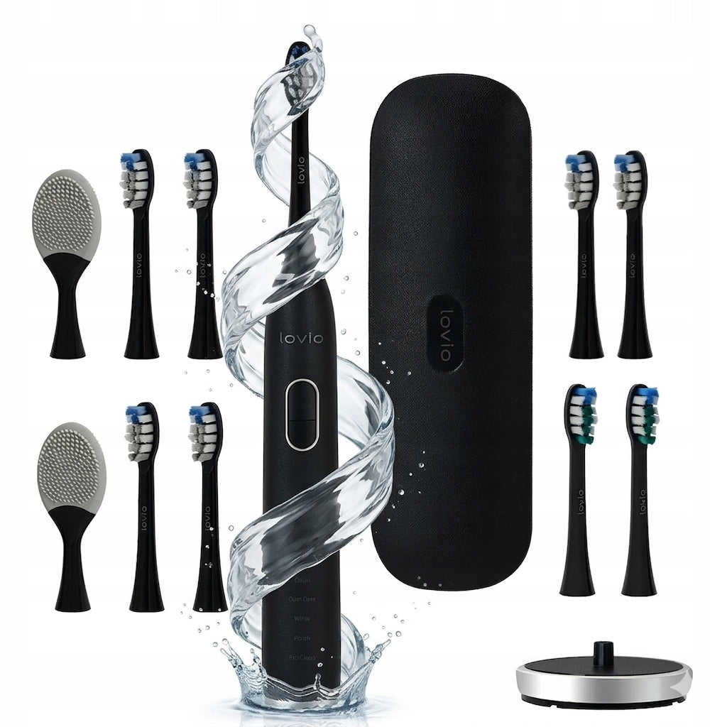 Sonic toothbrush waterproof case 10 tips set Lovio IPX8