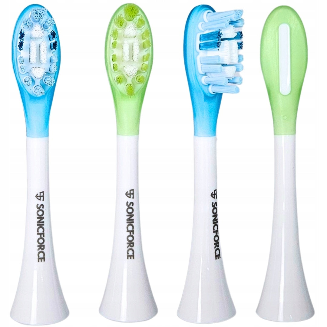 SonicForce tips for Vitammy Platinum toothbrush white replacements