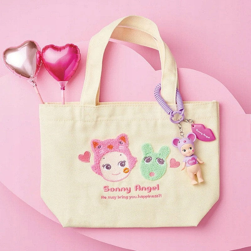Sonny Angel - Canvas Bag with Embroidery Tote Bag - KISS KISS