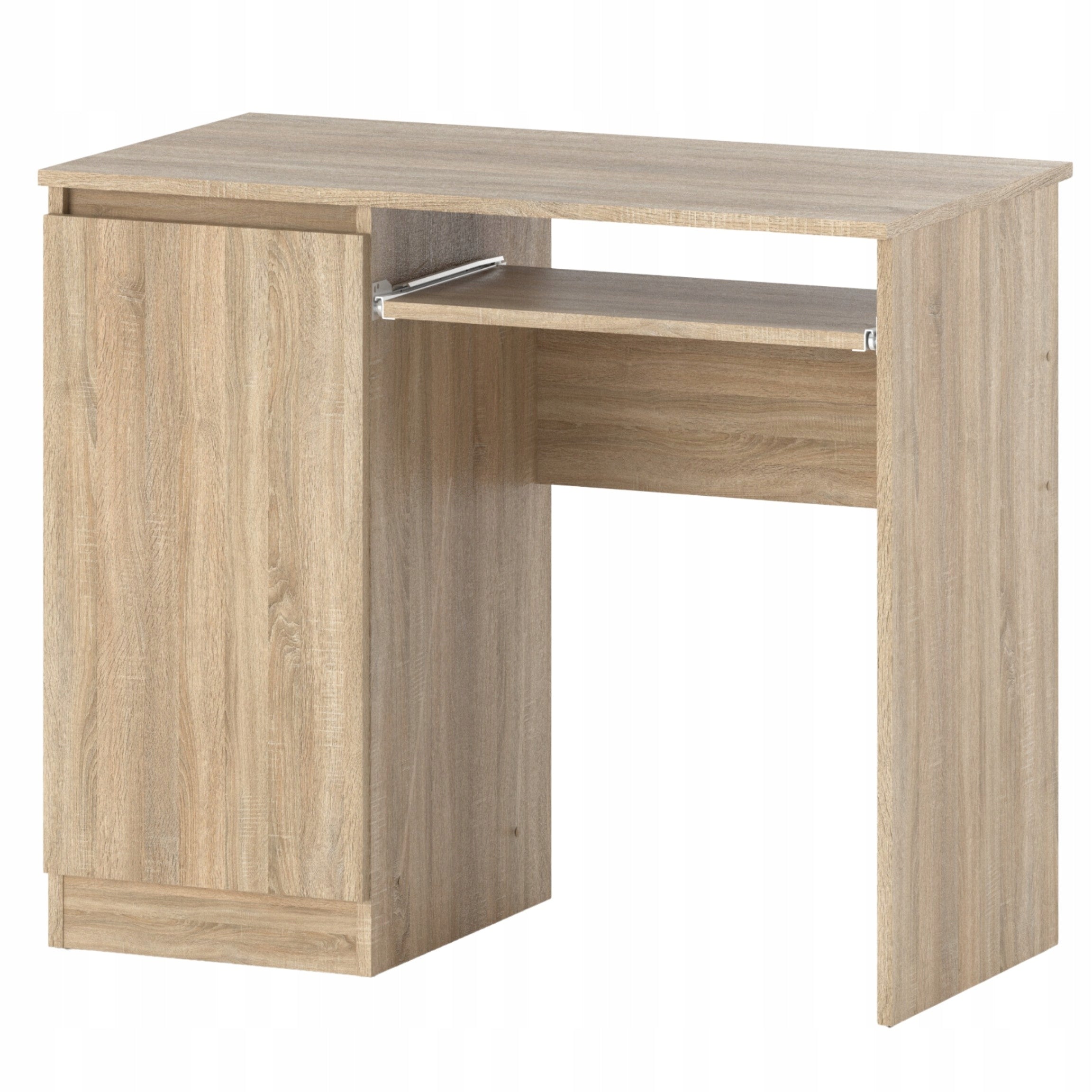 Sonoma 90 CM School Oak Gaming Desk with 2 Shelves
