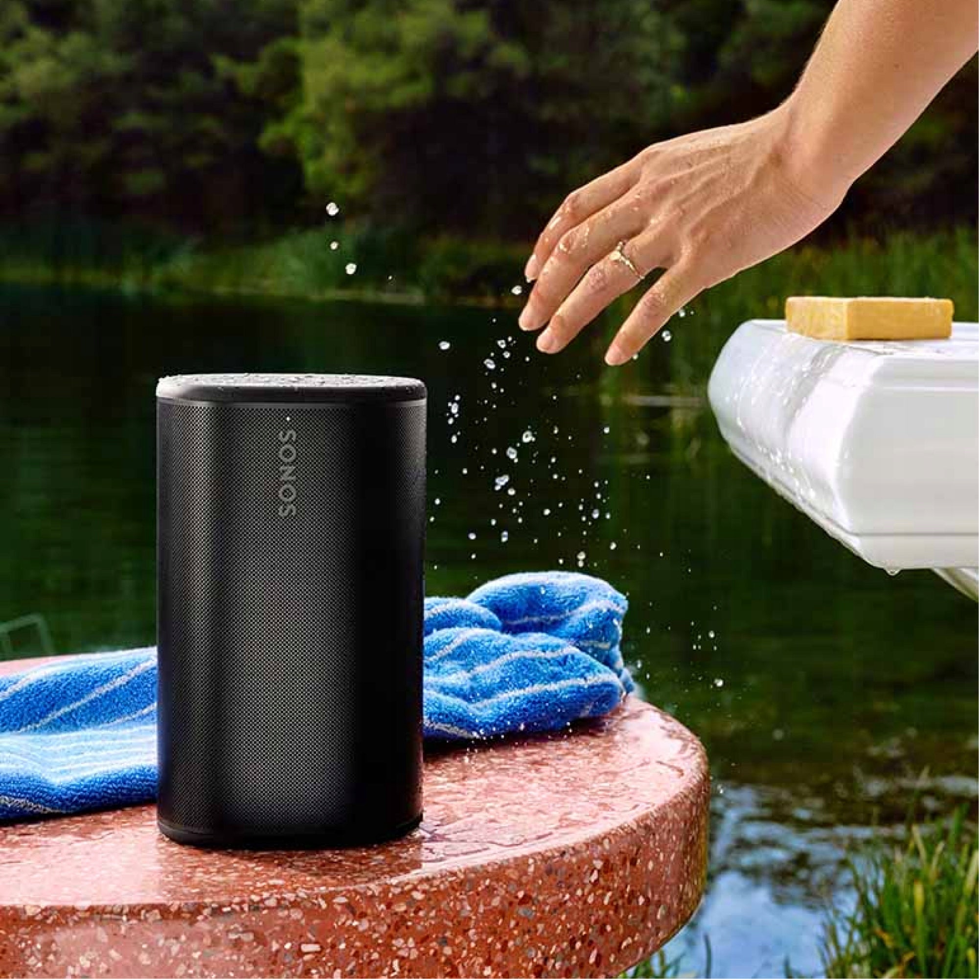 Sonos PLAY Wireless Bluetooth Speaker Apple AirPlay 2 IP67 WiFi Black Manufacturer code PLAYPR21BLK
