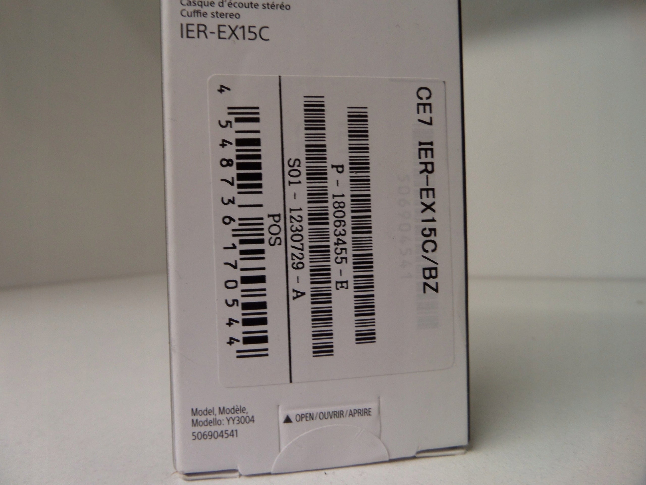 Sony IER-EX15C USB-C Wired Earbuds with Microphone Plug & Manufacturer code SONIEREX15CB
