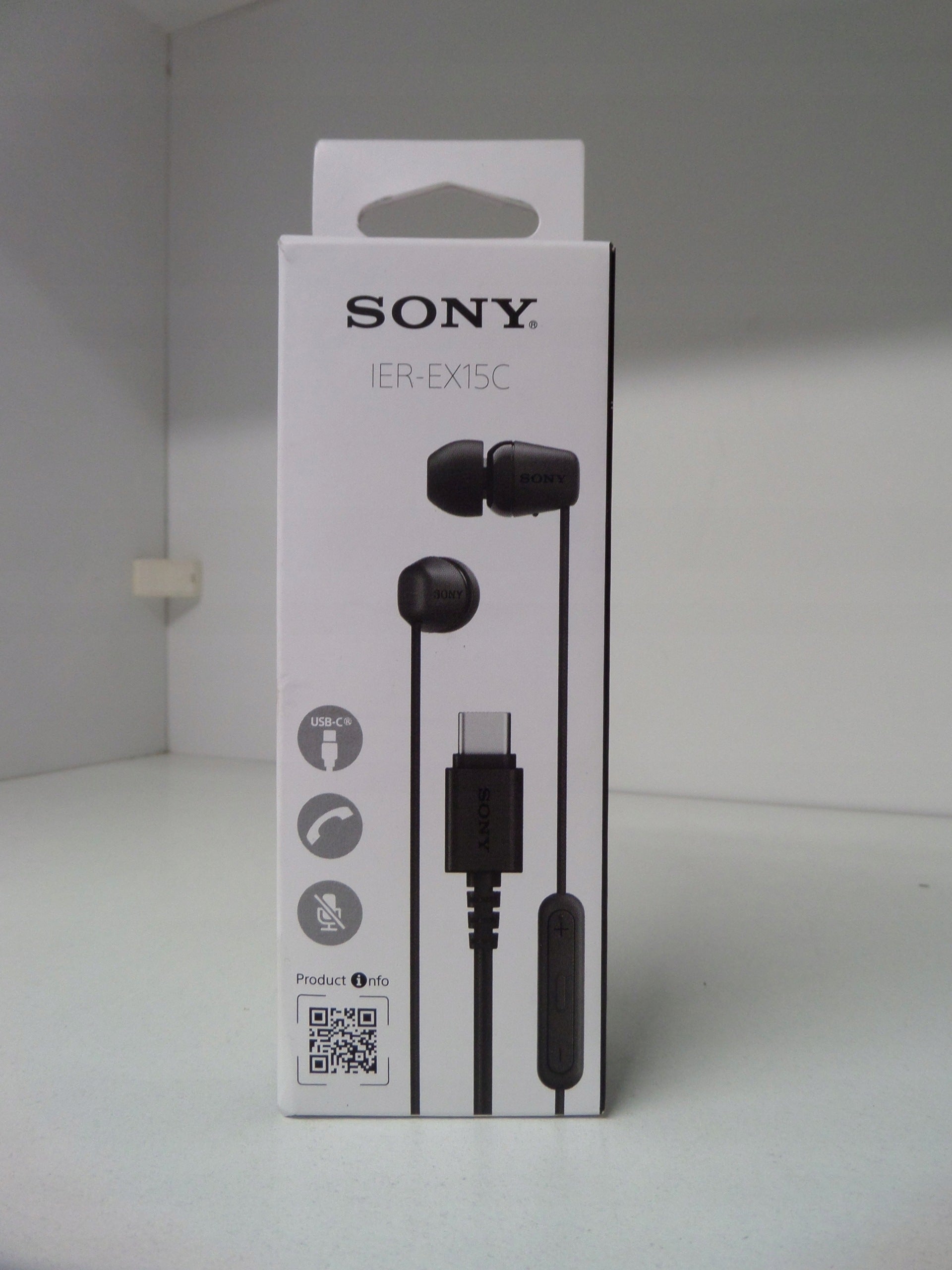 Sony IER-EX15C USB-C Wired Earbuds with Microphone Plug &
