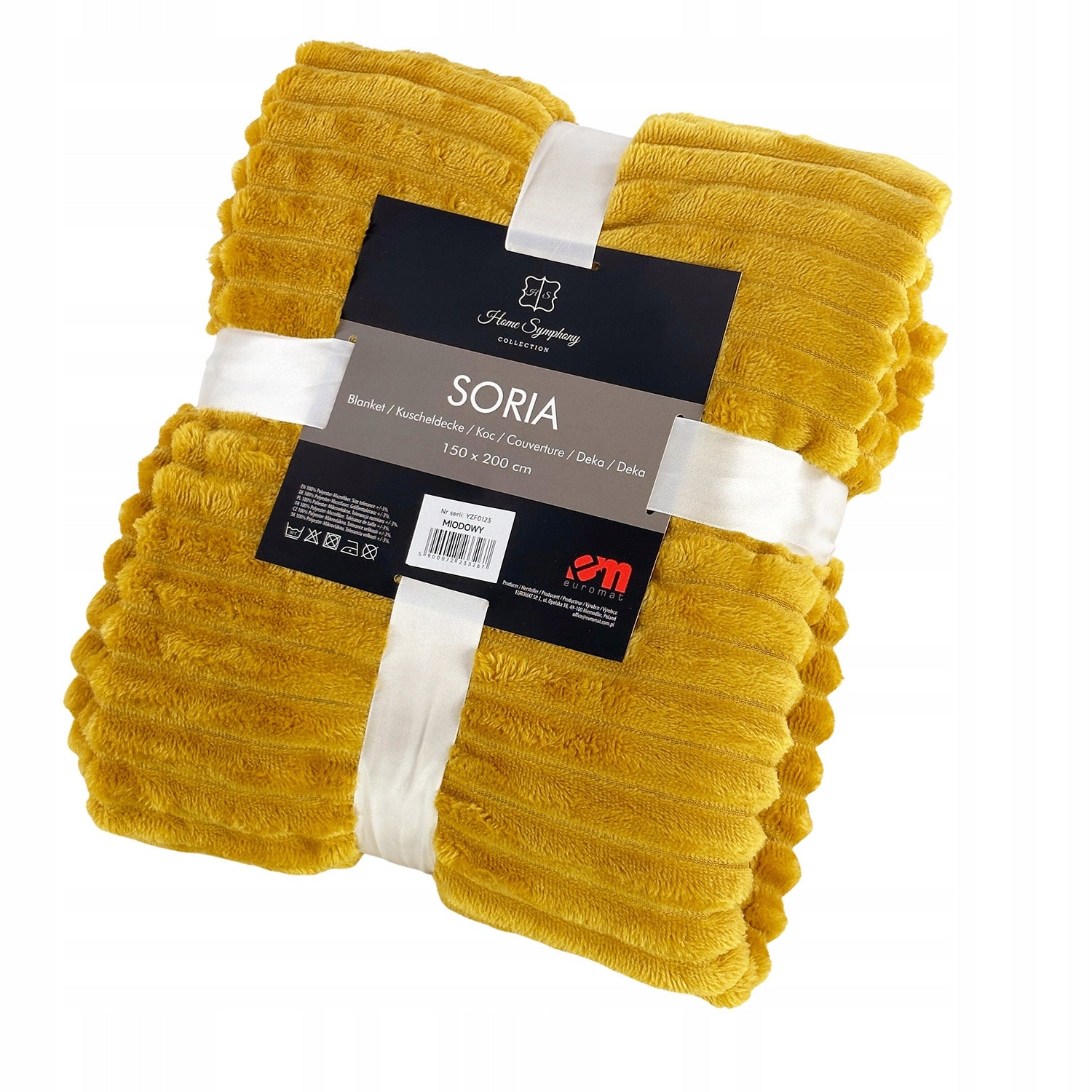 Soria Honey Microfiber Blanket 150x200 cm Brand Euromat