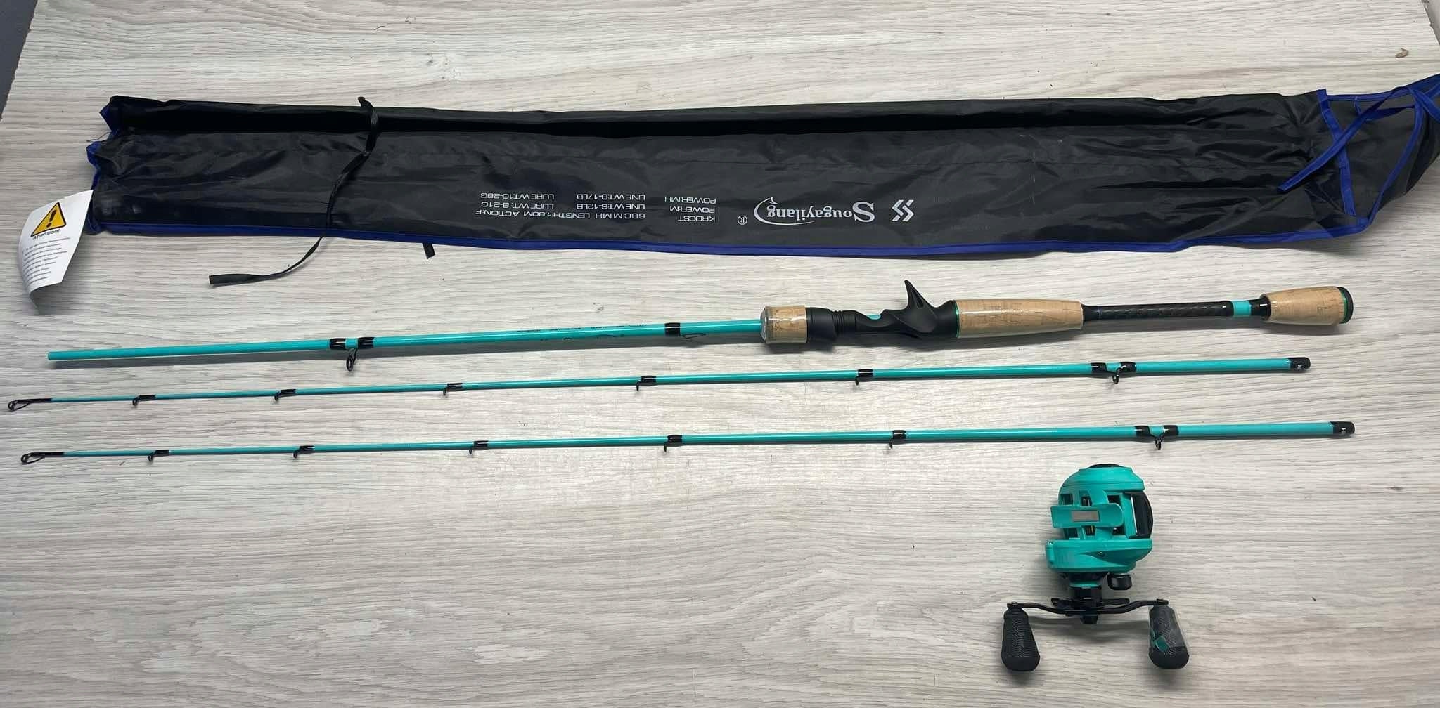 Sougayilang Baitcaster Combo 2 Piece Fishing Rod Set Reel 5,9FT/6,9FT Model Sougayilang