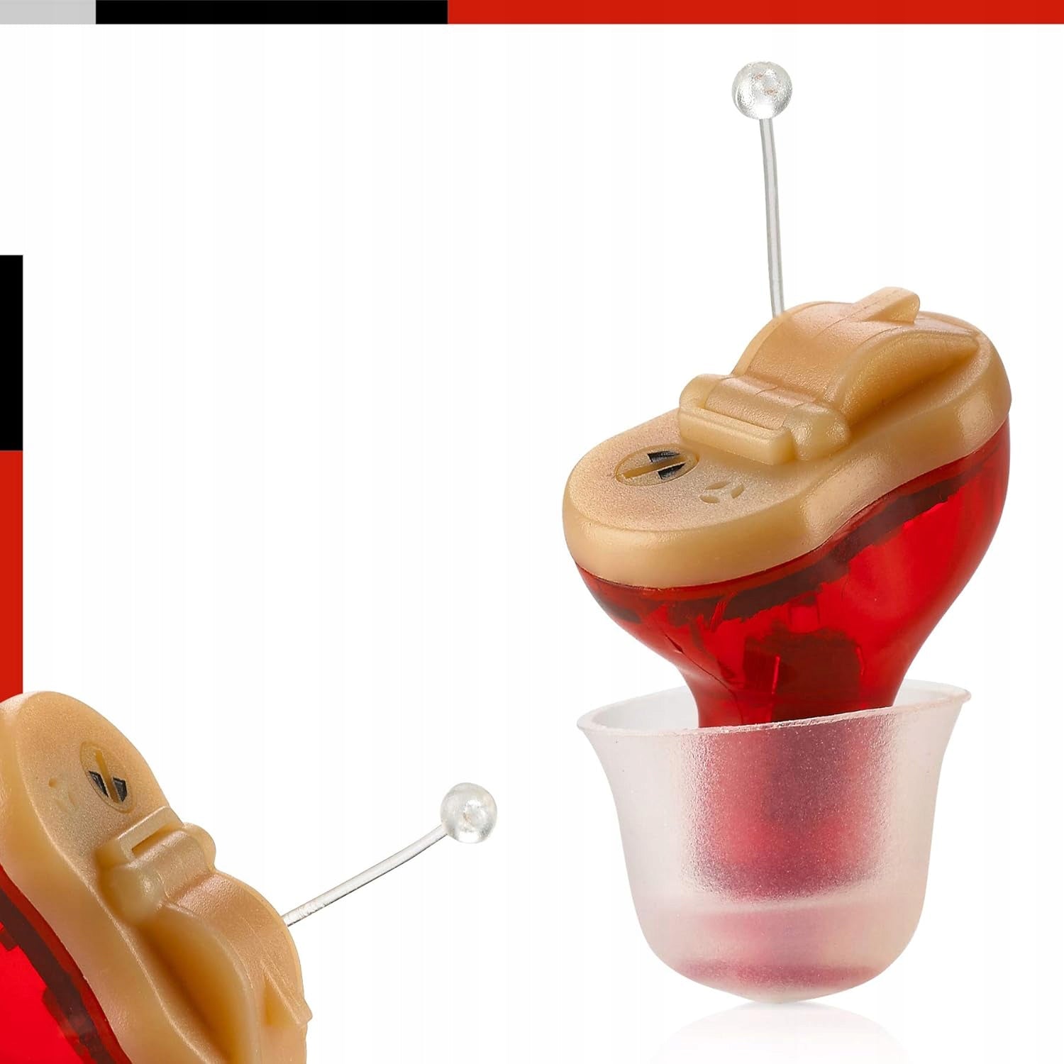 Sound Amplifier Medca MZ-38 Noise Cancellation Right Ear Red G496 Medical device no