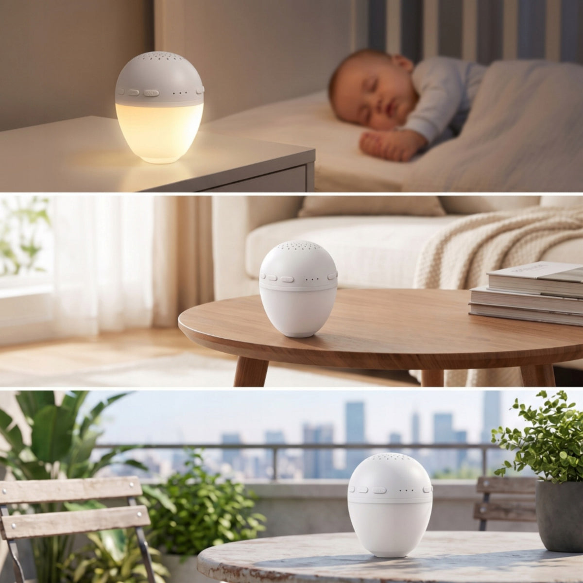 Sound Machine Machine with Night Light Soothing for Bedside, Adults Packaging status original