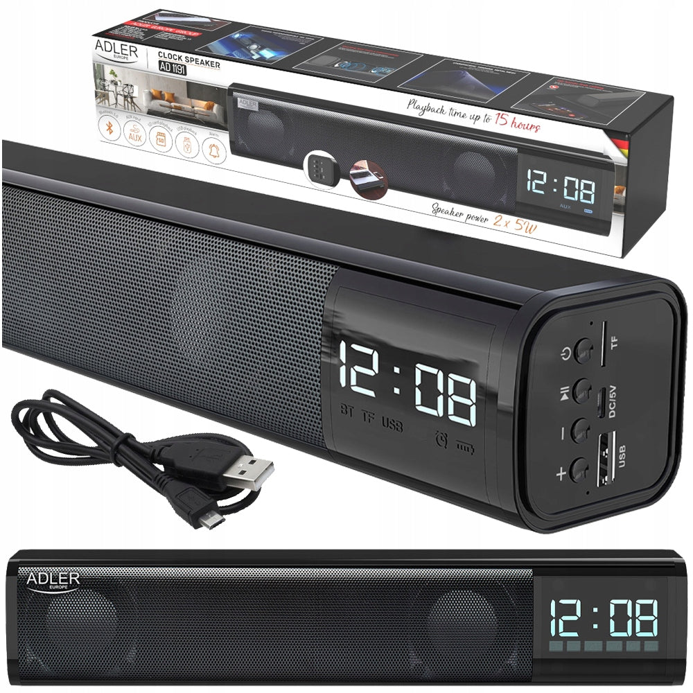 Soundbar AD 1191 with Bluetooth Alarm Clock