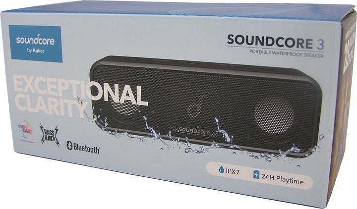 Soundcore 3 bluetooth speaker black Packaging status original