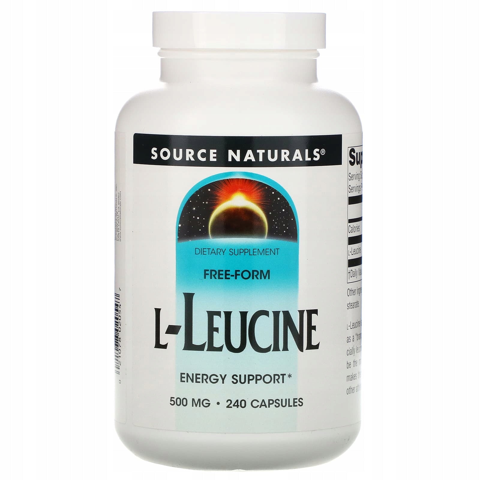 Source Naturals, L-Leucine, 500 mg, 240 capsules Brand Source Naturals