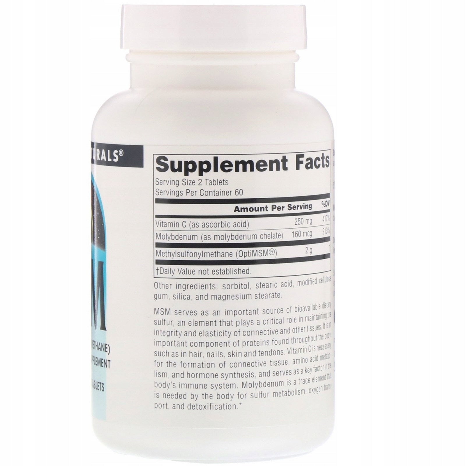 Source Naturals , MSM, 1000 mg, 120 Tablets Brand Source Naturals