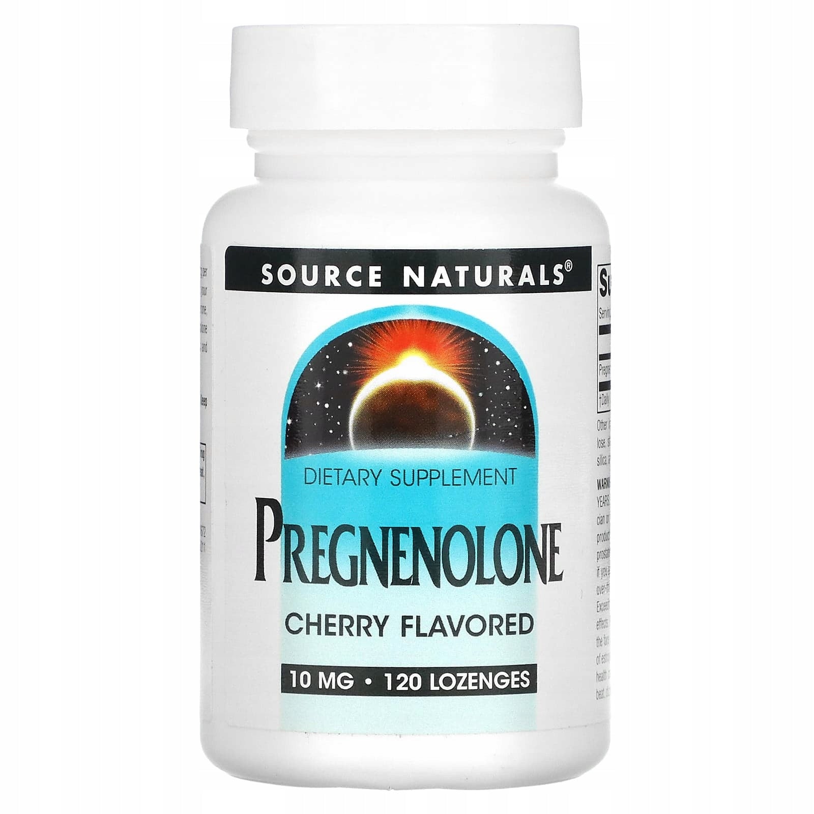 Source Naturals, Pregnenolone, cherry, 10 mg, 120 pellets