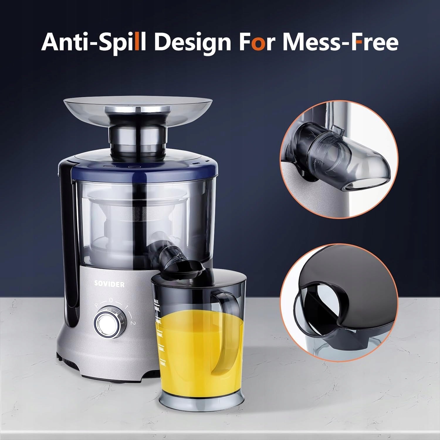 Sovider 800W Centrifugal Machine Extractor Fast Juicer Extractor SCJ-001 Manufacturer code IB-0878-XX