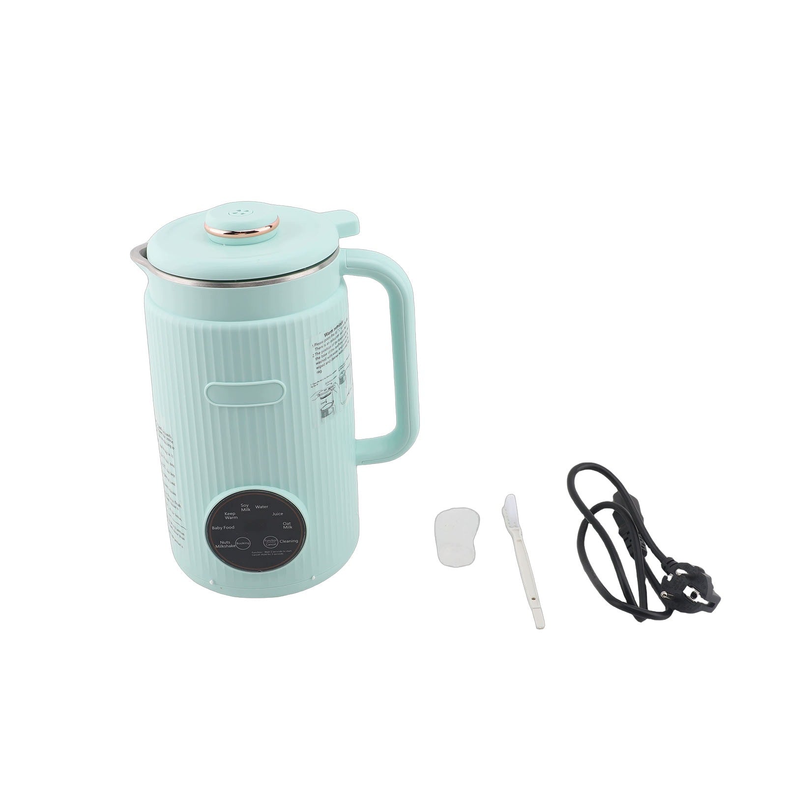 Soy milk maker with self-cleaning multifunctional 8 RU modes Dominant color multicolor
