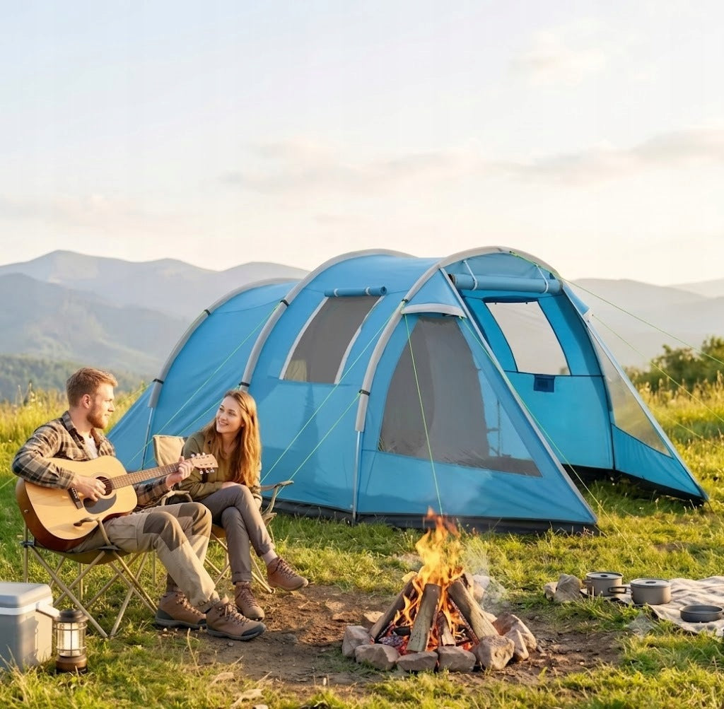 Spacious 3-Person Tourist Tent with Large Vestibule Packaging status original