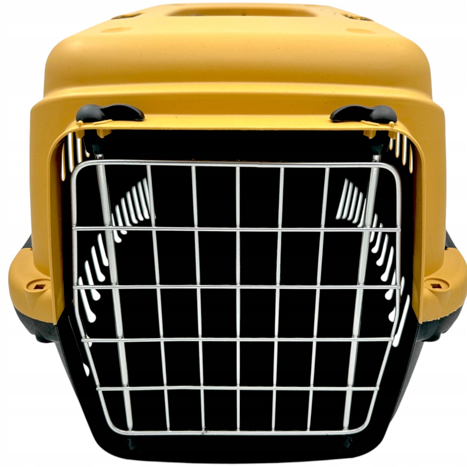 Spacious Metal Transporter Gypsum L for Cat Dog 58x38x38 cm Lightweight Strong Kind carrier