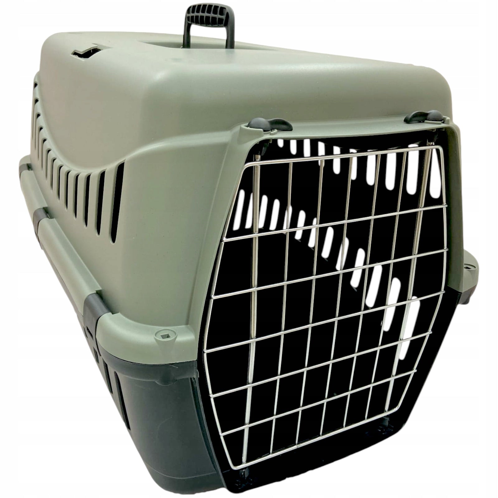 Spacious Metal Transporter Gypsum L for Cat Dog 58x38x38 cm Lightweight Strong Product depth 58 cm