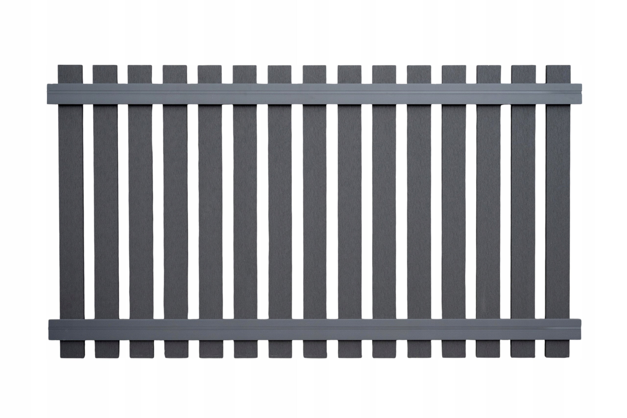 Span panel fence 180x180 composite wpc fence ANTHRACITE TEAK immediately Color other