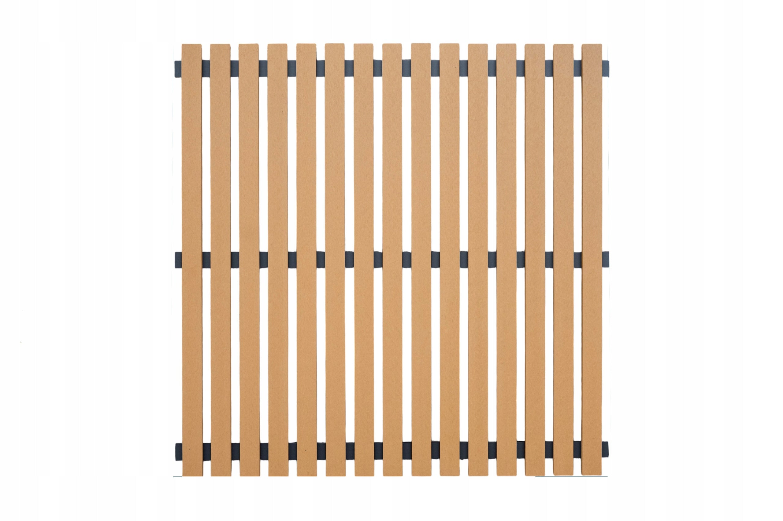Span panel fence 180x180 composite wpc fence ANTHRACITE TEAK immediately