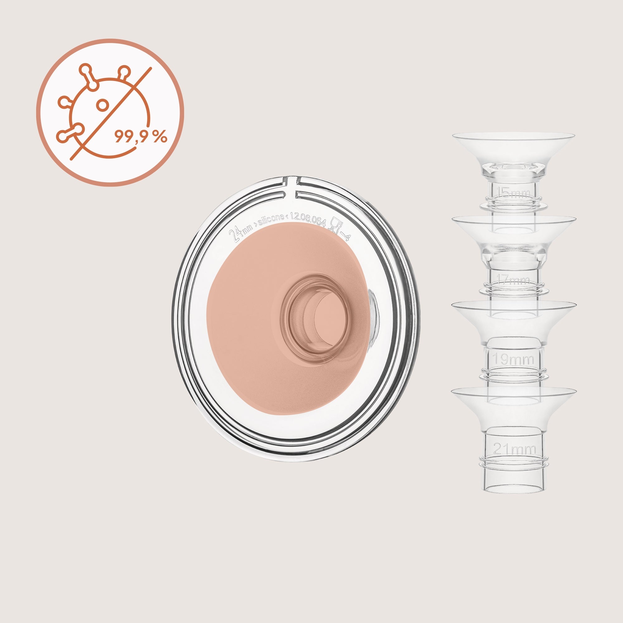 Spare parts for breast pump replacement accessories LIONELO Fidi Free Simple Medical device no