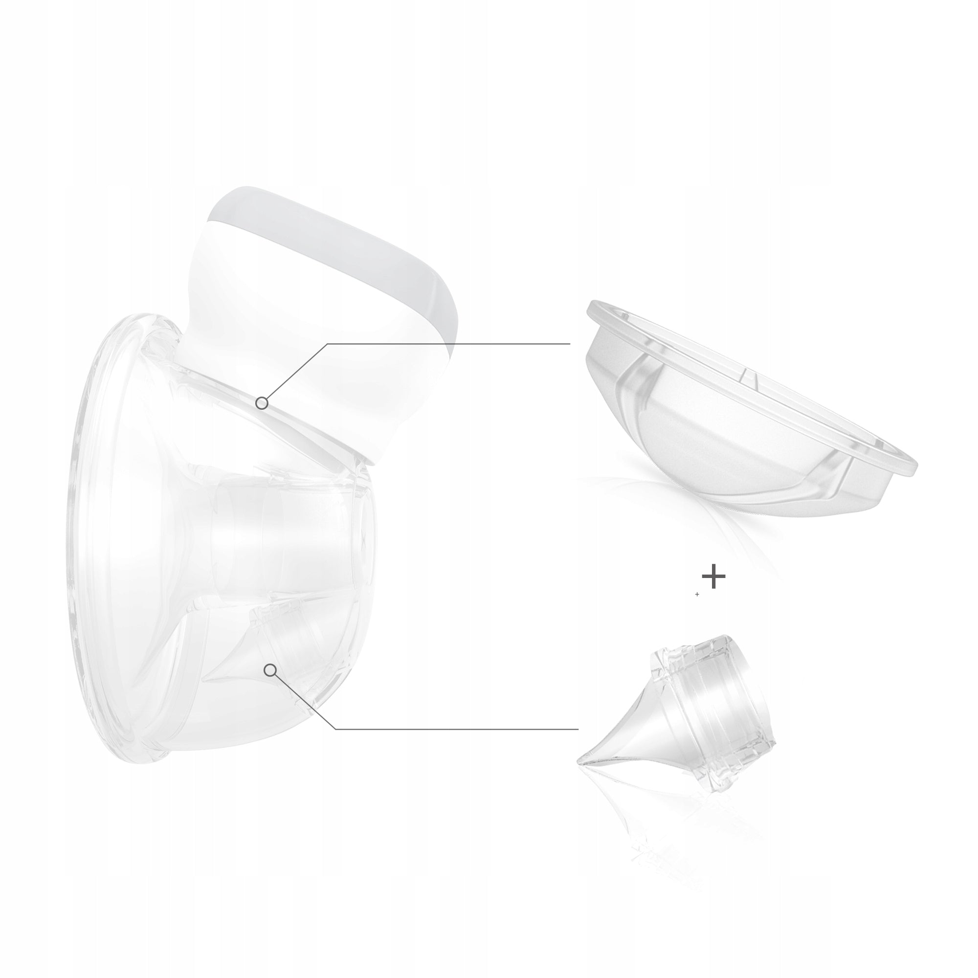 Spare parts kit for breast pump Babyono membrane + valve SHELLY KIT Manufacturer of a medical device brak informacji