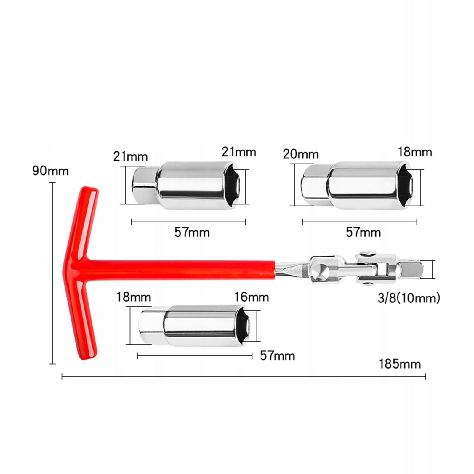 Spark Plug Socket Wrench Steel 3/8 Joint Size Car Spark Plug Removal Tool T Packaging status original