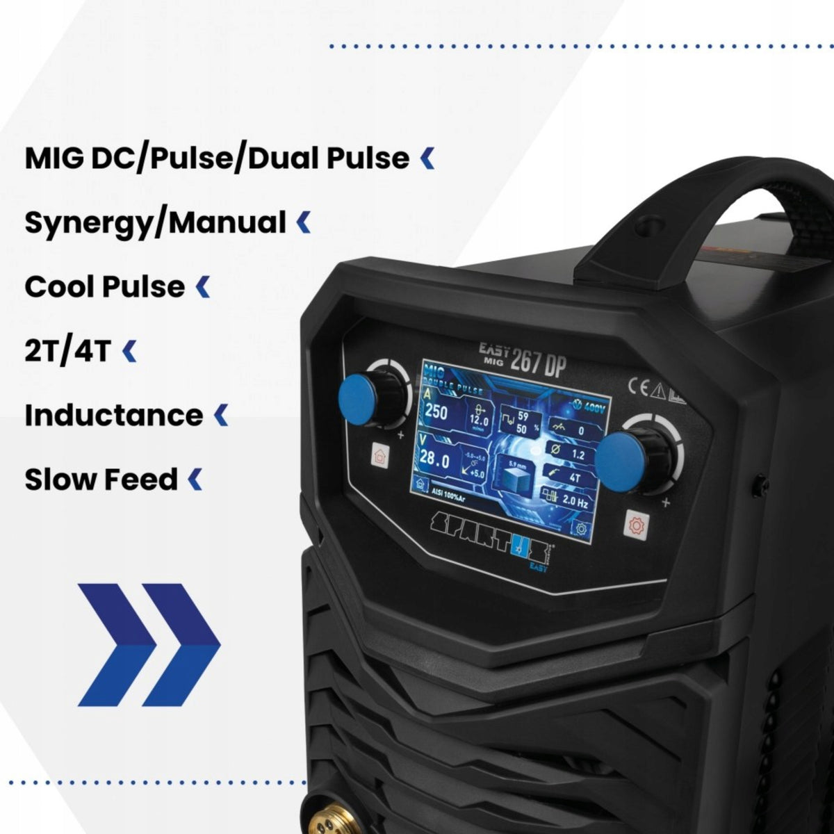 Spartus EasyMIG 267 DUAL PULSE Pack Manufacturer code EASYMIG267DP-PAK-36-3