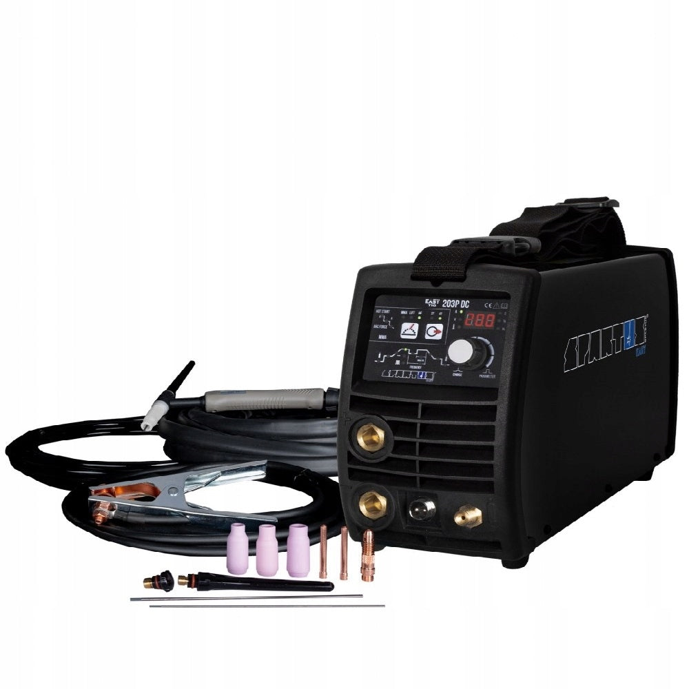 Spartus EasyTIG 203P DC welder with TIG handle + inox accessories Set Brand Spartus