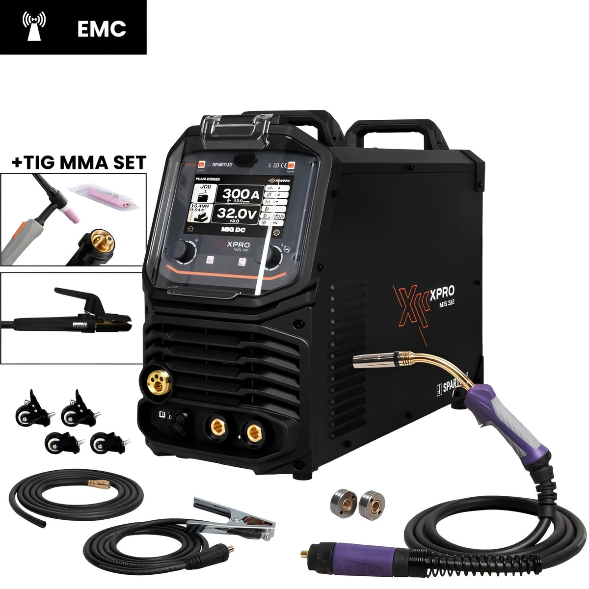 Spartus XPro MIG 310 MIG TIG MMA package
