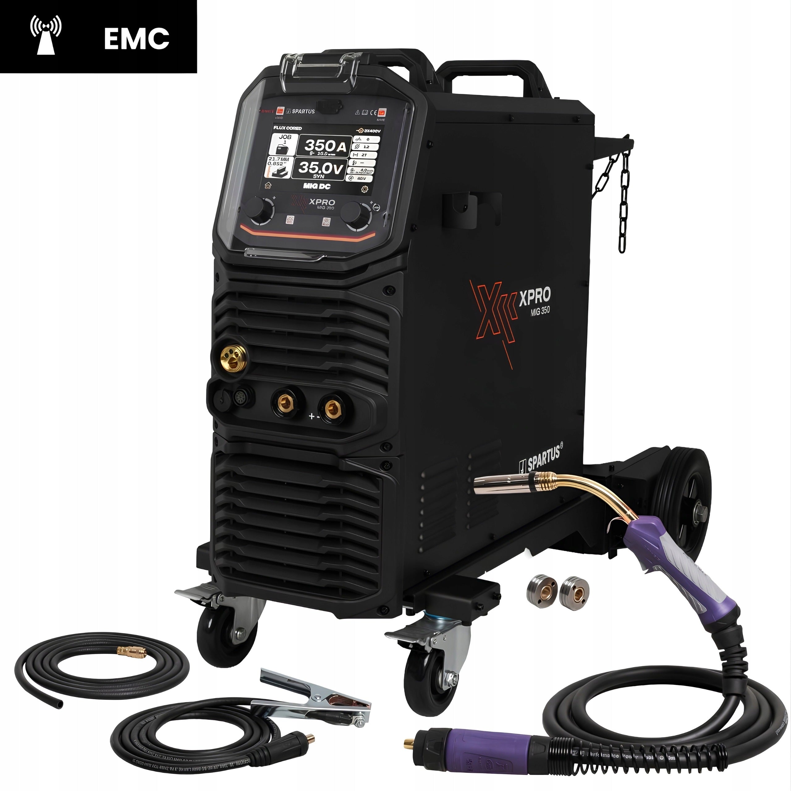 Spartus XPro MIG 350 package