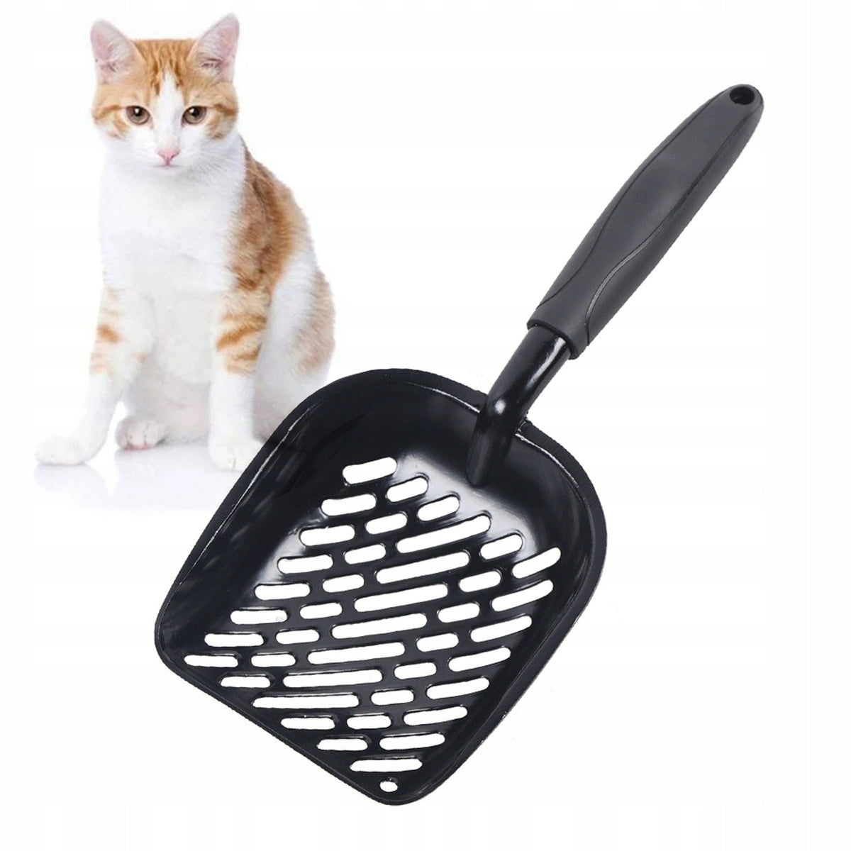 Spatula for Cuvette Gravel Large Metal
