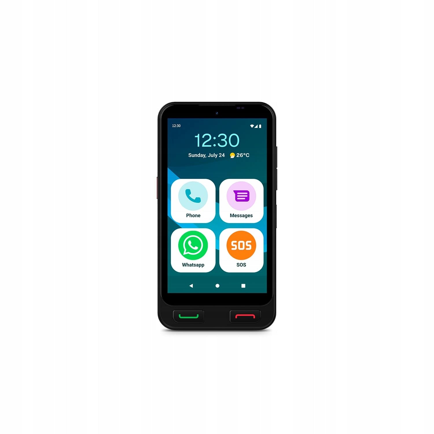 Spc Zeus 2 + case black, smartphone for seniors, 5'' IPS, 64GB, 4GB Brand SPC