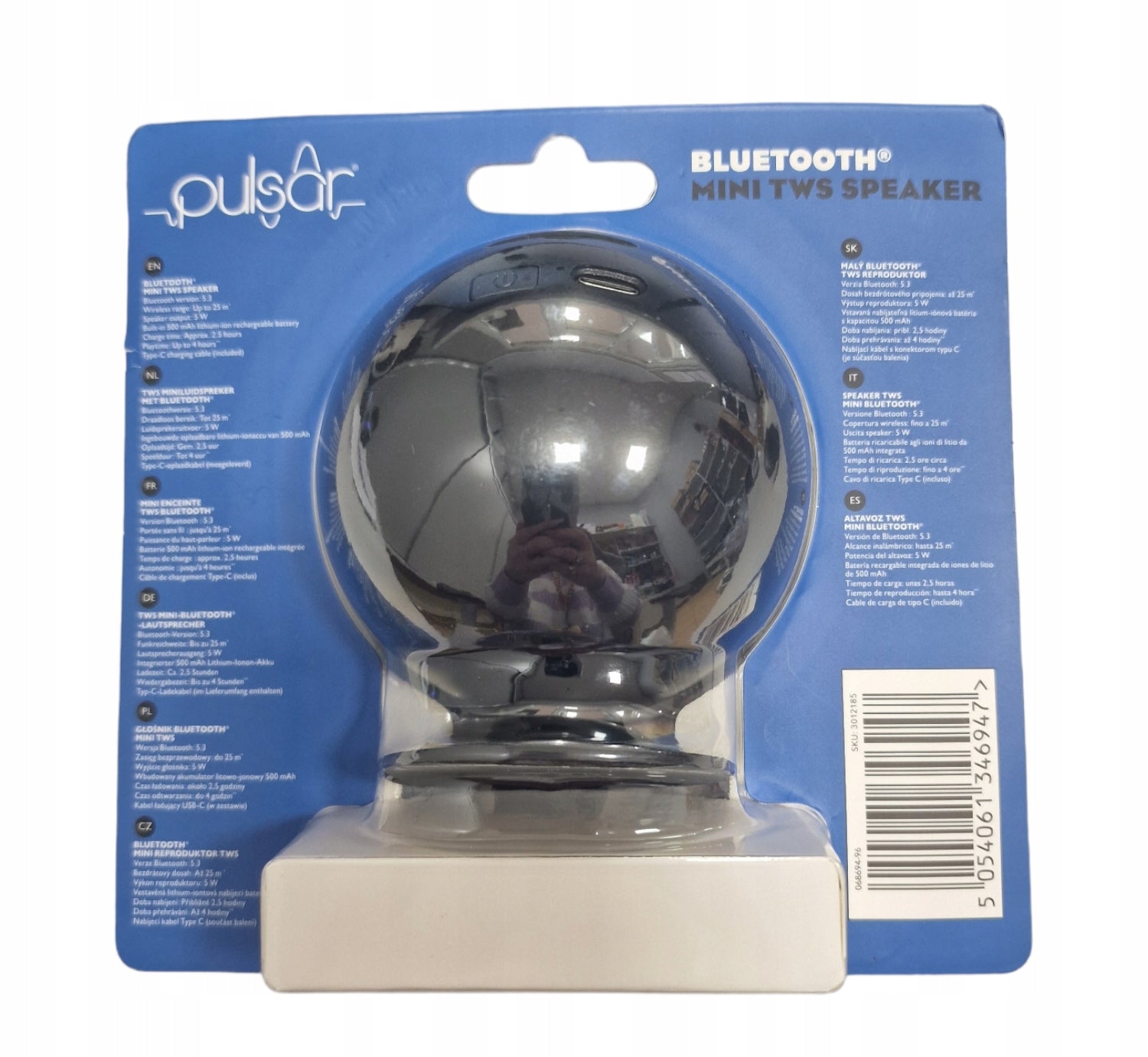 Speaker PULSAR BLUETOOTH MINI TWS SPEAKER Manufacturer code 068694-96