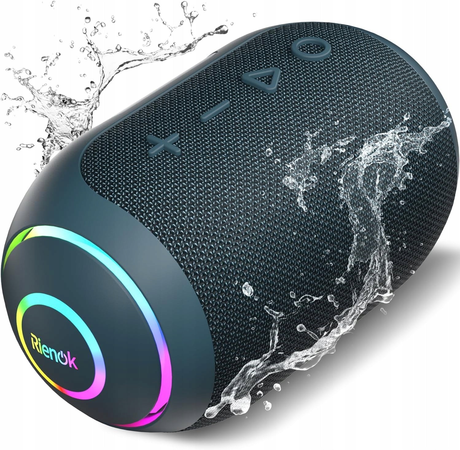 Speaker Portable Bluetooth Waterproof TF Card Rienok S4 Illumination