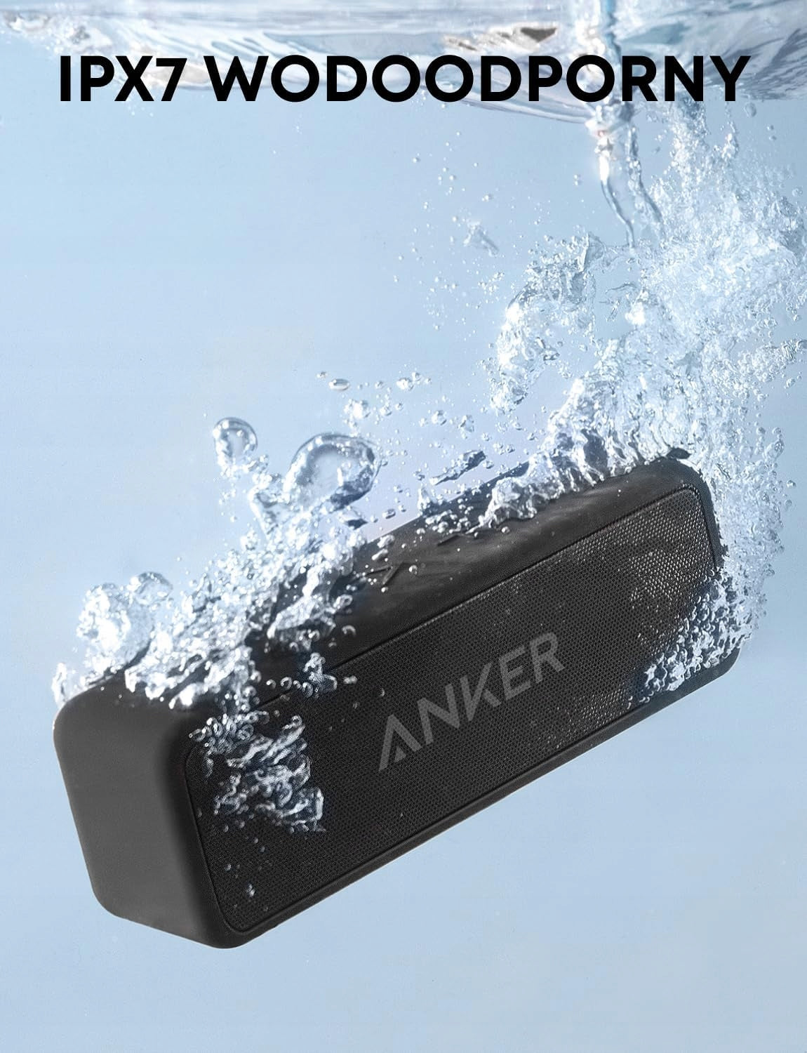 Speaker Portable Bluetooth Wireless Anker Soundcore 2 Black HIT ! Manufacturer code A3105011