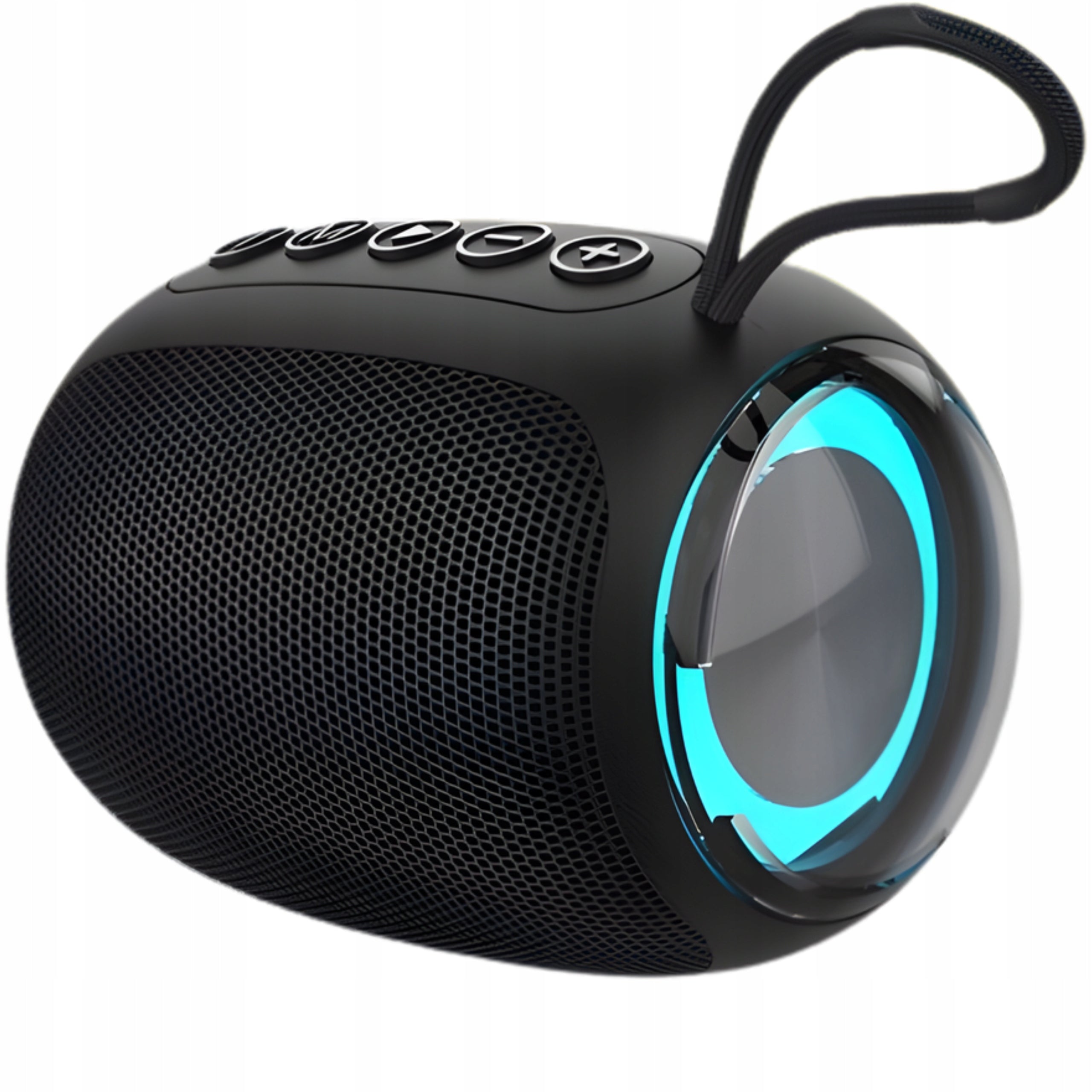 Speaker Portable Wireless Bluetooth Backlit Black 5W FM Radio
