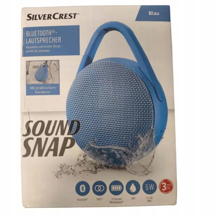 Speaker SilverCrest Sound Snap blue