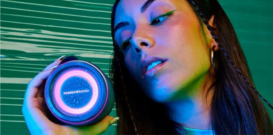 Speaker player Mp3 Energy Sistem Music Box Supernova blue RGB Batteries included no