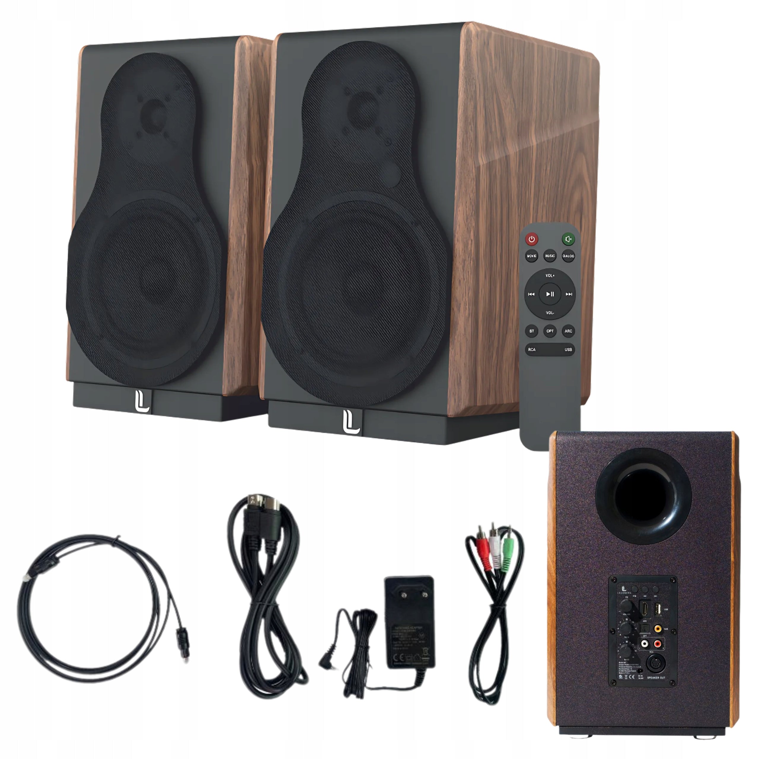 Speakers Stereo Speakers Stand shelf Laudberg M1 2.0 120W