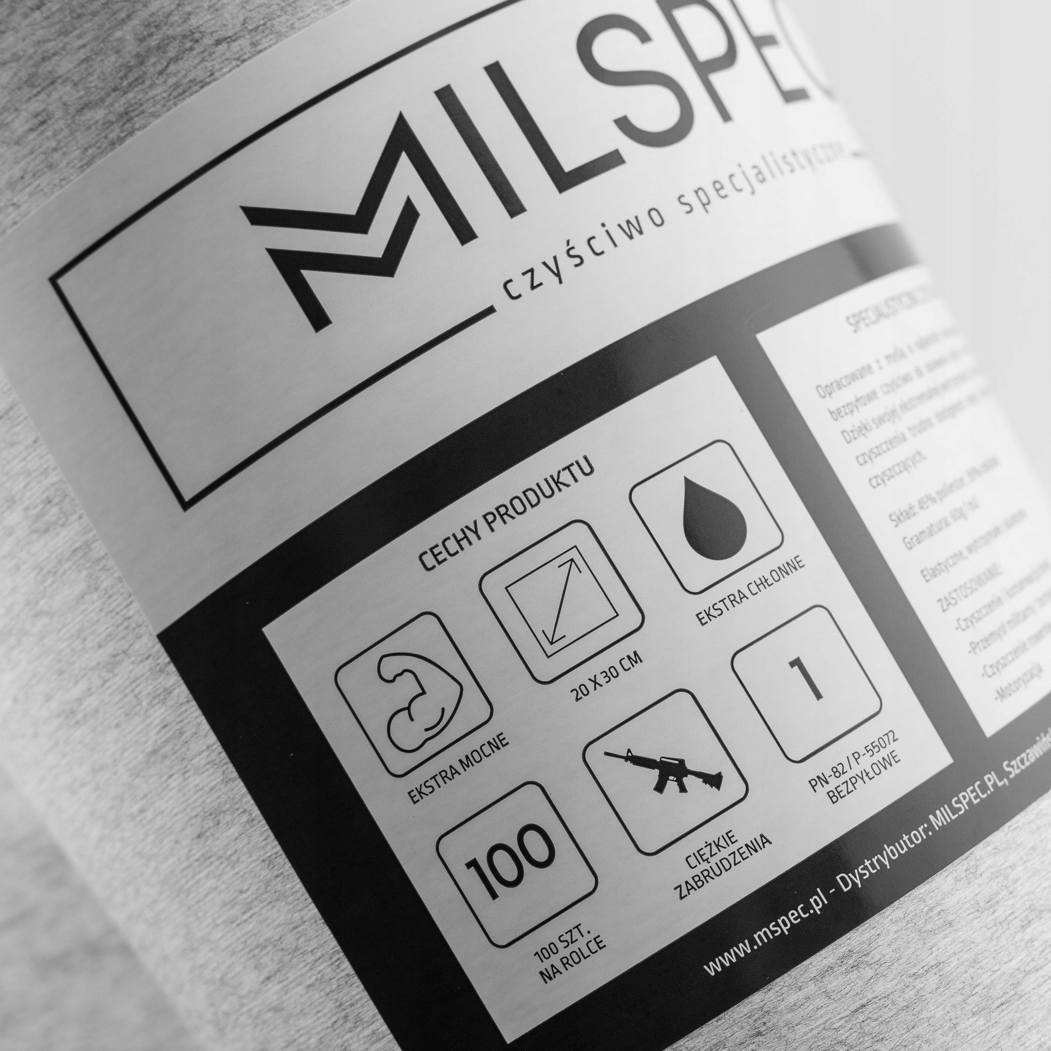 Specialized Bicycle Cleaning Cleaner Dust-Free Bicycle Wipes Manufacturer code Czyściwo MILSPEC 100