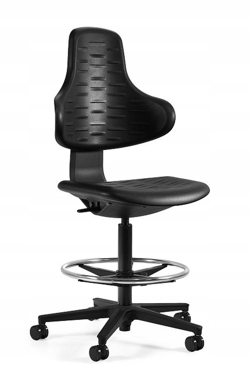 Specialized medical chair Lora black with footrest
