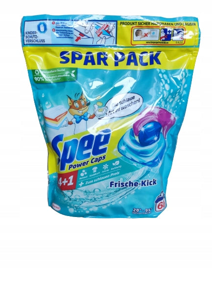Spee Power Caps Fresh Frische-Kick Washing Capsules 60 Pack Manufacturer code S268
