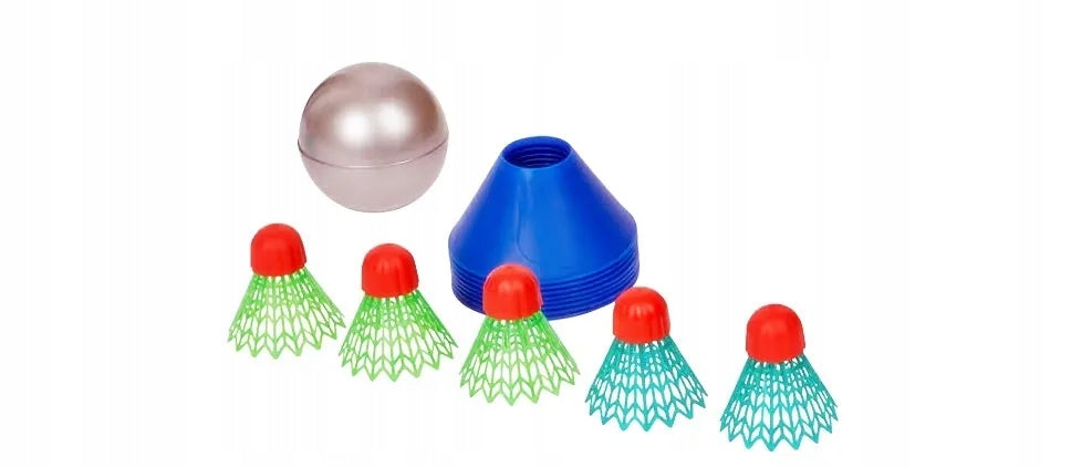 Speed Badminton 2x Rackets Pallets 5x Darts Ball 8x Pitch Marker Set Manufacturer code 3004934