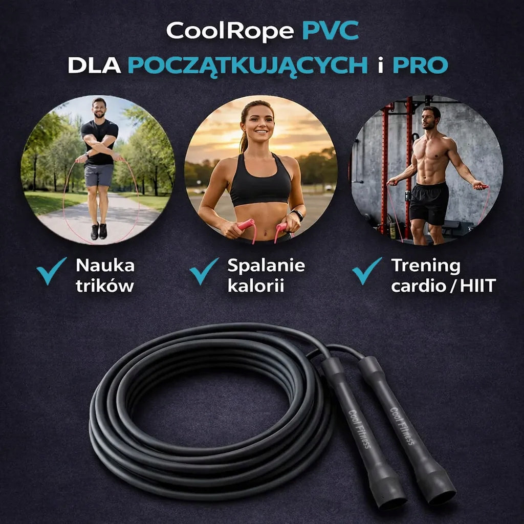 Speed Jump Rope (PVC) – Black by CoolRope Brand no brand