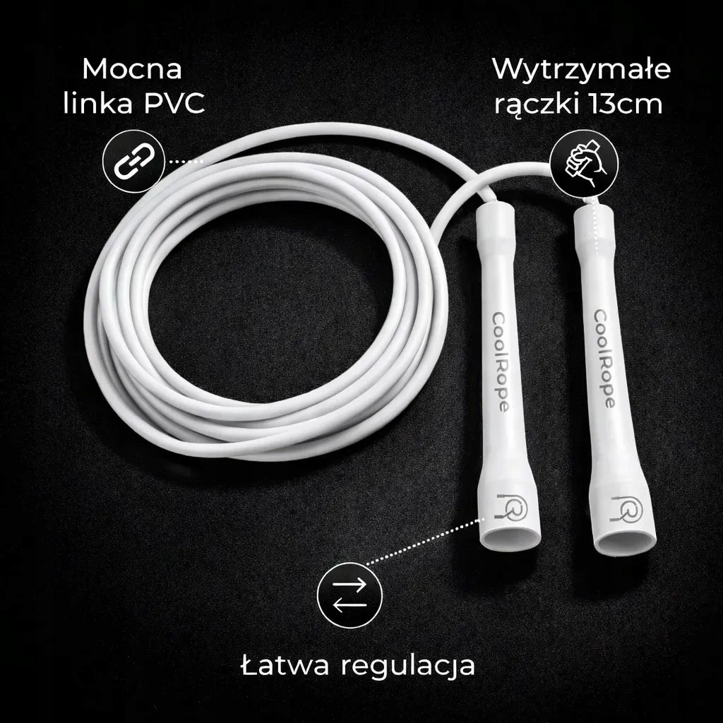 Speed Jump Rope (PVC) – White by CoolRope Manufacturer code CFSSb