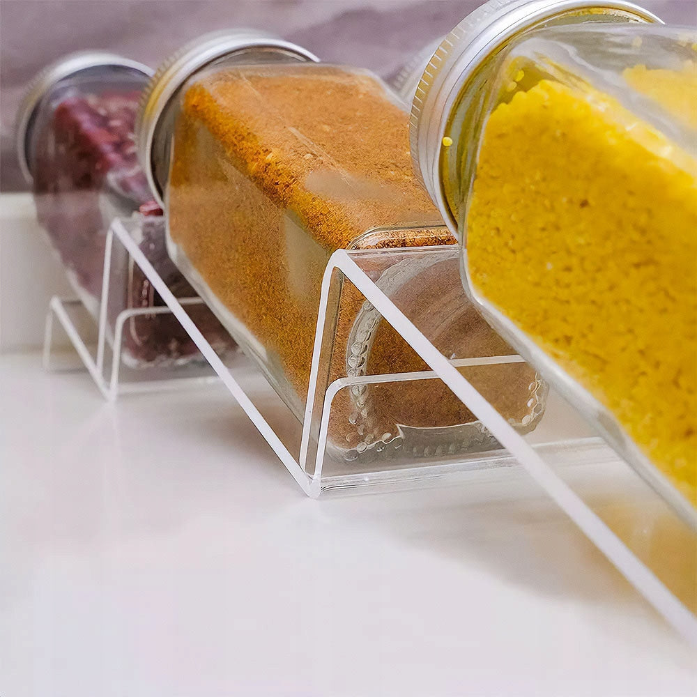 Spice Drawer Organizer, Clear, Adjustable Packaging status original