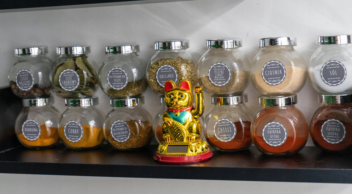 Spice Stickers Jar Labels 152pcs Material foil
