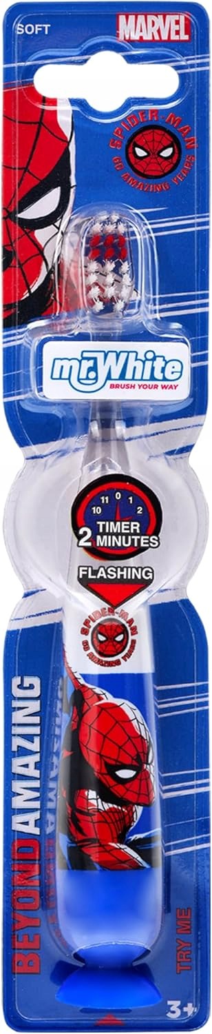 Spider-Man Children's Toothbrush Battery Backlit Timer Soft